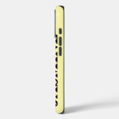 スタイリッシュモダン無地の名前をカスタムする黄色 Case-Mate iPhoneケース (裏面 / 左)