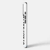 スタイリッシュモダン無地の名前をカスタムする Case-Mate iPhoneケース (裏面 / 左)