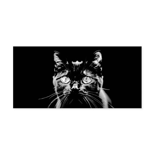 スタイリッシュモダン猫好き猫ペット セルフインキングスタンプ (デザイン)