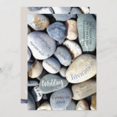 スタイリッシュモダン異常自然結婚ズ 招待状 (正面/裏面)