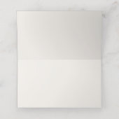 スタイリッシュモダン素朴A00ユニーク B プレイスカード (内部開封)