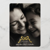 スタイリッシュモダン金ゴールド | フォト 箔シーズンカード (正面)