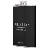 スタイリッシュモダンGroomsmenギフトシンプルエレガント フラスク (左)