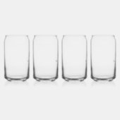 スタイリッシュモダンGroomsmenギフトモノグラム花婿介添人 ガラス缶 (右)