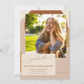 スタイリッシュモダンNeutral Geometric Photo Gradation 案内状 (正面)