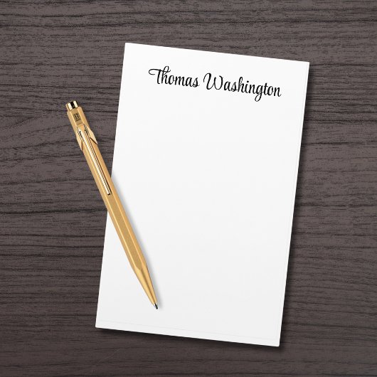 スタイリッシュモノグラムのスクリプパーソナライズされたト 便箋