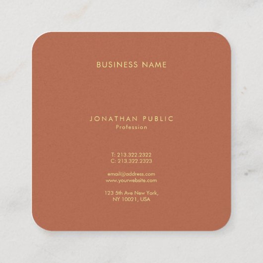 スタイリッシュモノグラムのテンプレートラグジュアリープレミアムパール スクエア名刺 (裏面)