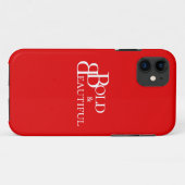 スタイリッシュモノグラムのレタリングデザイン Case-Mate iPhoneケース (裏面(横))