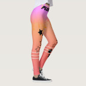 スタイリッシュモノグラムの色トレーニング レギンス (右)