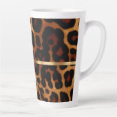 スタイリッシュモノグラムのLeopard Print カフェラテマグ (右)
