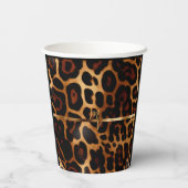 スタイリッシュモノグラムのLeopard Print 紙コップ (裏面)