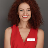 スタイリッシュモノグラモダンムミニマル白金ゴールドスクリプト 名札