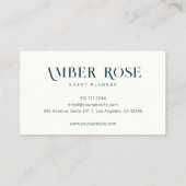 スタイリッシュユニークエレガントタイポグラフィアート勾配 名刺 (裏面)