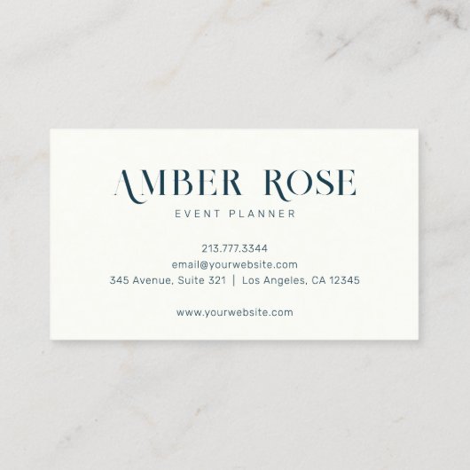 スタイリッシュユニークエレガントタイポグラフィアート勾配 名刺 (裏面)