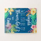 スタイリッシュユニークフローラは私の花の女の子 ジグソーパズル (横)