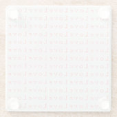 スタイリッシュユニークラヴ結婚ズ ガラスコースター (裏面)