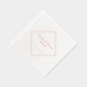 スタイリッシュユニーク角縁ど枠金ゴールド 箔ナプキン (右)