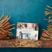 スタイリッシュラベル卒業写真ギフトデスクトップのプラーク フォトプラーク (側面)