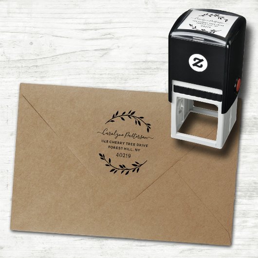 スタイリッシュリース名前をカスタムするとアドレス セルフインキングスタンプ