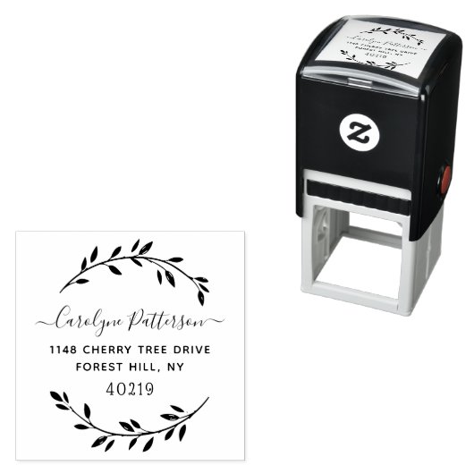 スタイリッシュリース名前をカスタムするとアドレス セルフインキングスタンプ (インサイチュ)