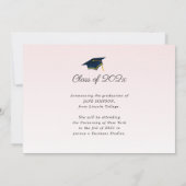 スタイリッシュレタリング卒業発表 案内状 (裏面)