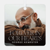 スタイリッシュレタリング永遠にハート記念館 メタルオーナメント (裏面)