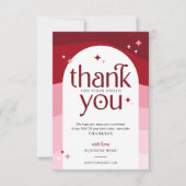 スタイリッシュレトロありがとうございましたBusiness Package Insert サンキューカード (正面)