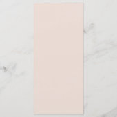 スタイリッシュレトロなピーチ食べック結婚の メニュー (裏面)