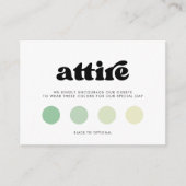 スタイリッシュレトロな黒結婚白の服装 エンクロージャーカード (正面)