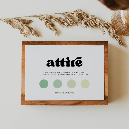 スタイリッシュレトロな黒結婚白の服装 エンクロージャーカード