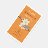 スタイリッシュレトロエレガントオレンジリタイアライリーフラワー (コーナー)