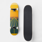 スタイリッシュレトログラフィックデザイン スケートボード (正面)