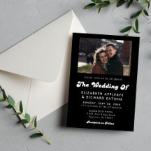 スタイリッシュレトロブラック&ホワイト結婚の写真