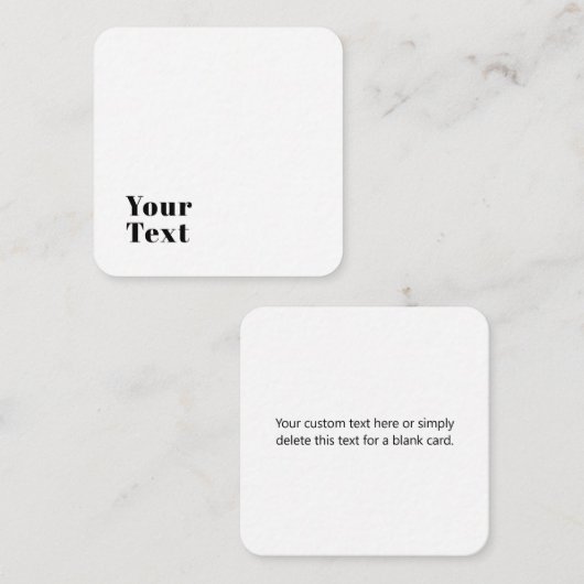 スタイリッシュレトロモダンレタリング | 編集可能ブラック エンクロージャーカード (正面/裏面)