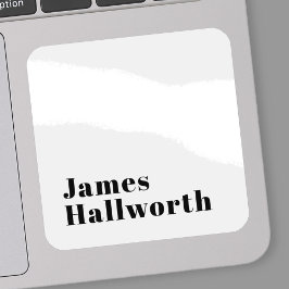 スタイリッシュレトロモダンレタリング | 編集可能ブラック シール