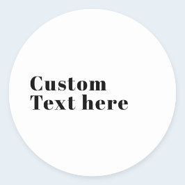 スタイリッシュレトロモダンレタリング | 編集可能ブラック ラウンドシール