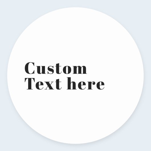 スタイリッシュレトロモダンレタリング | 編集可能ブラック ラウンドシール