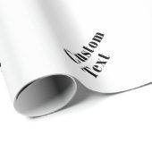 スタイリッシュレトロモダンレタリング | 編集可能ブラック ラッピングペーパー (ロールコーナー)