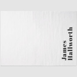 スタイリッシュレトロモダンレタリング | 編集可能ブラック 薄葉紙