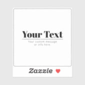 スタイリッシュレトロモダン文字 | ブラック&ホワイト シール (シート)