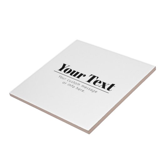 スタイリッシュレトロモダン文字 | ブラック&ホワイト タイル (側面)