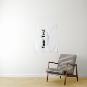 スタイリッシュレトロモダン文字 | ブラック&ホワイト タペストリー (インサイチュ)