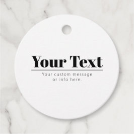 スタイリッシュレトロモダン文字 | ブラック&ホワイト フェイバータグ