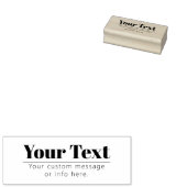 スタイリッシュレトロモダン文字 | ブラック&ホワイト ラバースタンプ (押印)