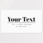 スタイリッシュレトロモダン文字 | ブラック&ホワイト ラベル (デザイン2)