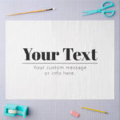 スタイリッシュレトロモダン文字 | ブラック&ホワイト 薄葉紙 (クラフト)