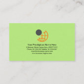 スタイリッシュレトロ列がグローバルコンサルタントをブロック 名刺 (裏面)