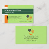 スタイリッシュレトロ列がグローバルコンサルタントをブロック 名刺 (正面/裏面)