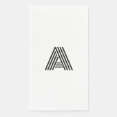 スタイリッシュレトロ線フォントイニシャルモノグラム (正面)