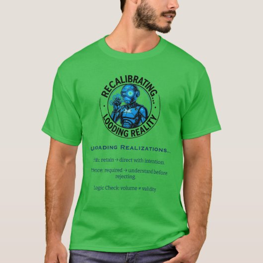 スタイリッシュロボットの現実チェック Tシャツ (正面)